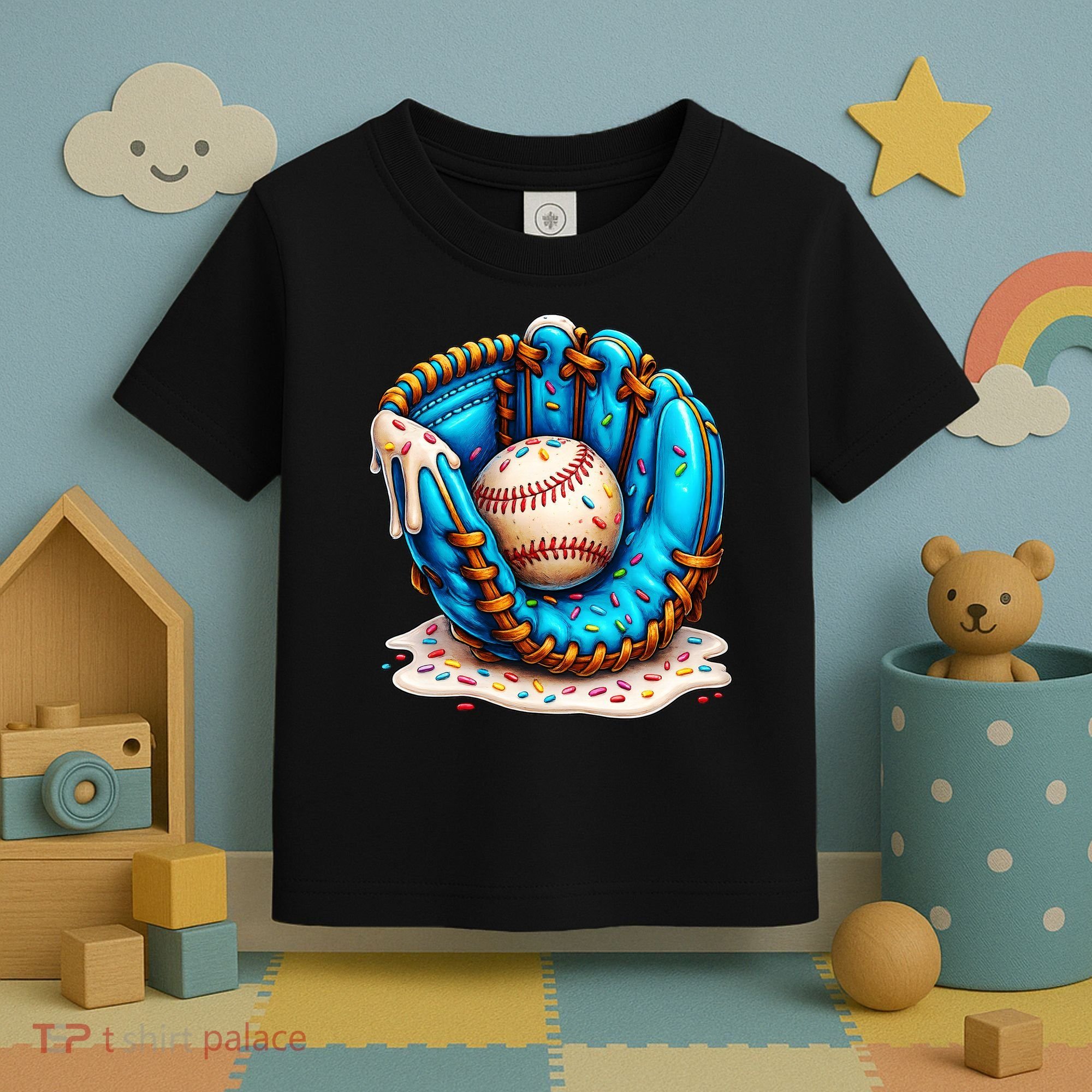 Cool Baseball Lifestyle Drip Ice Cream Toddler T-Shirt