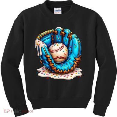 Cool Baseball Lifestyle Drip Ice Cream Kids Sweatshirt