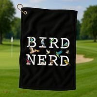 Cool Bird Lover Birdwatching Present Birdwatcher Birder Golf Towel thumb 1