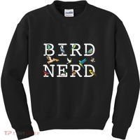 Cool Bird Lover Birdwatching Present Birdwatcher Birder Kids Sweatshirt thumb 0