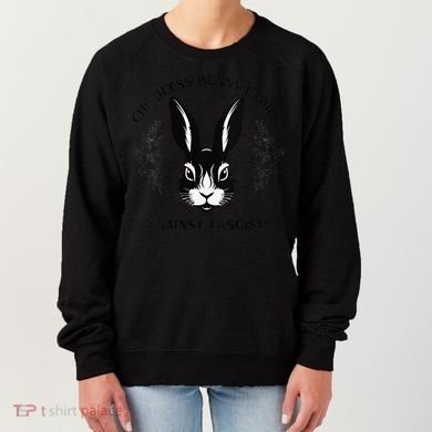Childless Bunny Lady Rabbit Mom Democrat Vote Blue Women's Sweatshirt