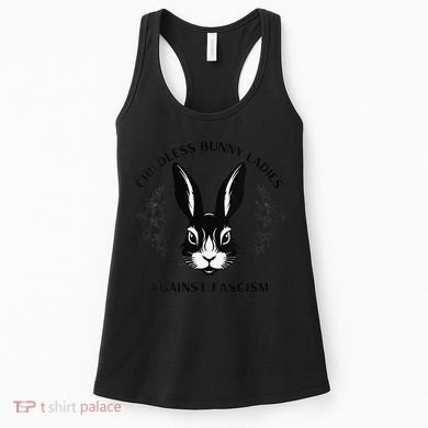 Childless Bunny Lady Rabbit Mom Democrat Vote Blue Women's Tank Top