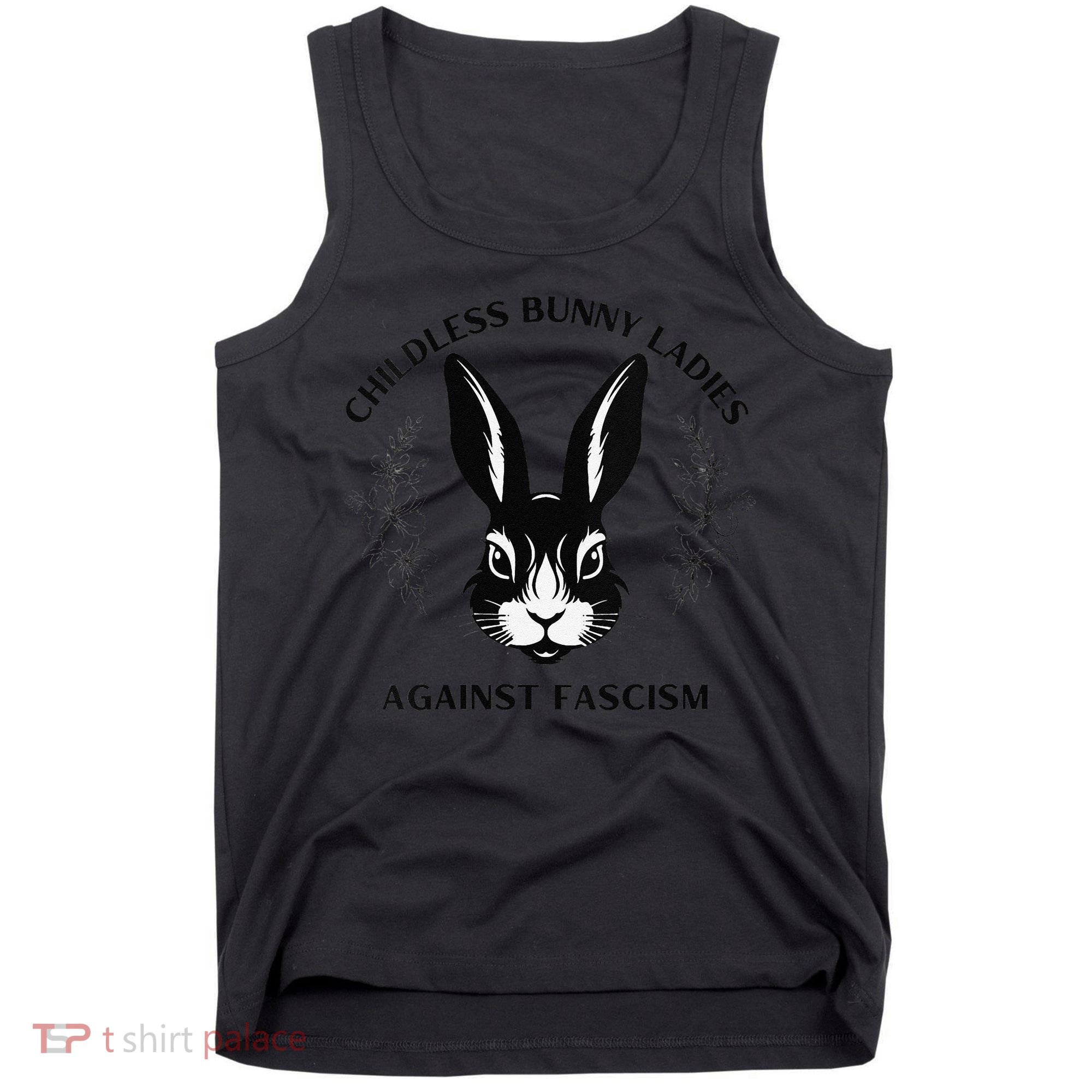 Childless Bunny Lady Rabbit Mom Democrat Vote Blue Tank Top
