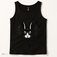 Childless Bunny Lady Rabbit Mom Democrat Vote Blue Tank Top thumb 2