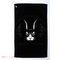 Childless Bunny Lady Rabbit Mom Democrat Vote Blue Golf Towel thumb 0