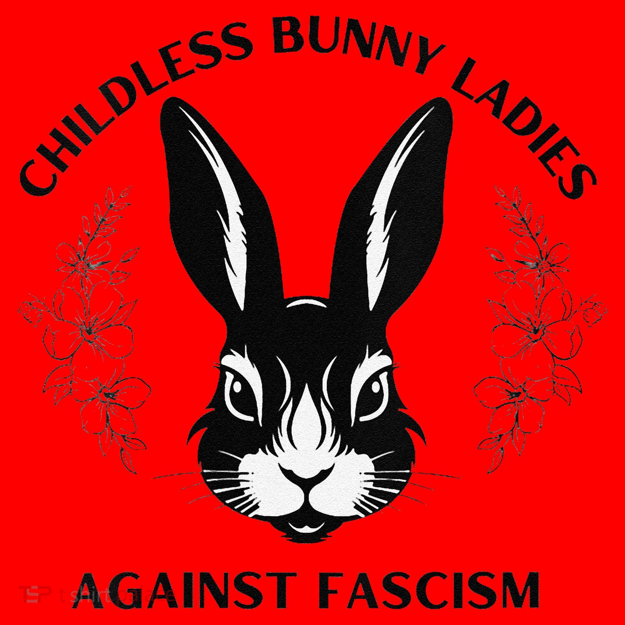 Childless Bunny Lady Rabbit Mom Democrat Vote Blue Santa Hat