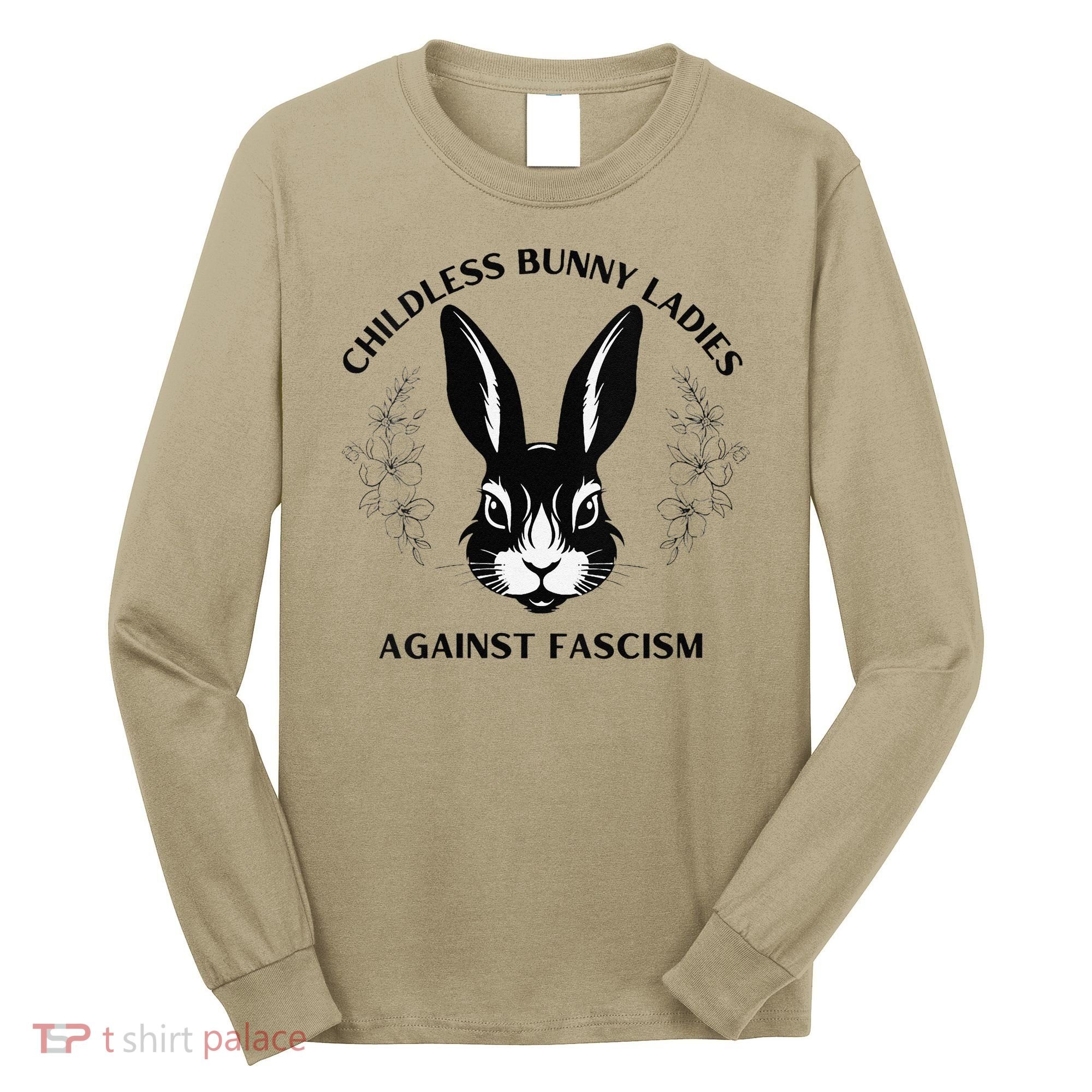 Childless Bunny Lady Rabbit Mom Democrat Vote Blue Long Sleeve Shirt