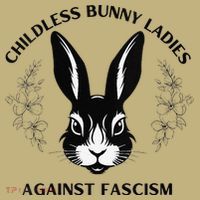 Childless Bunny Lady Rabbit Mom Democrat Vote Blue Long Sleeve Shirt thumb 2