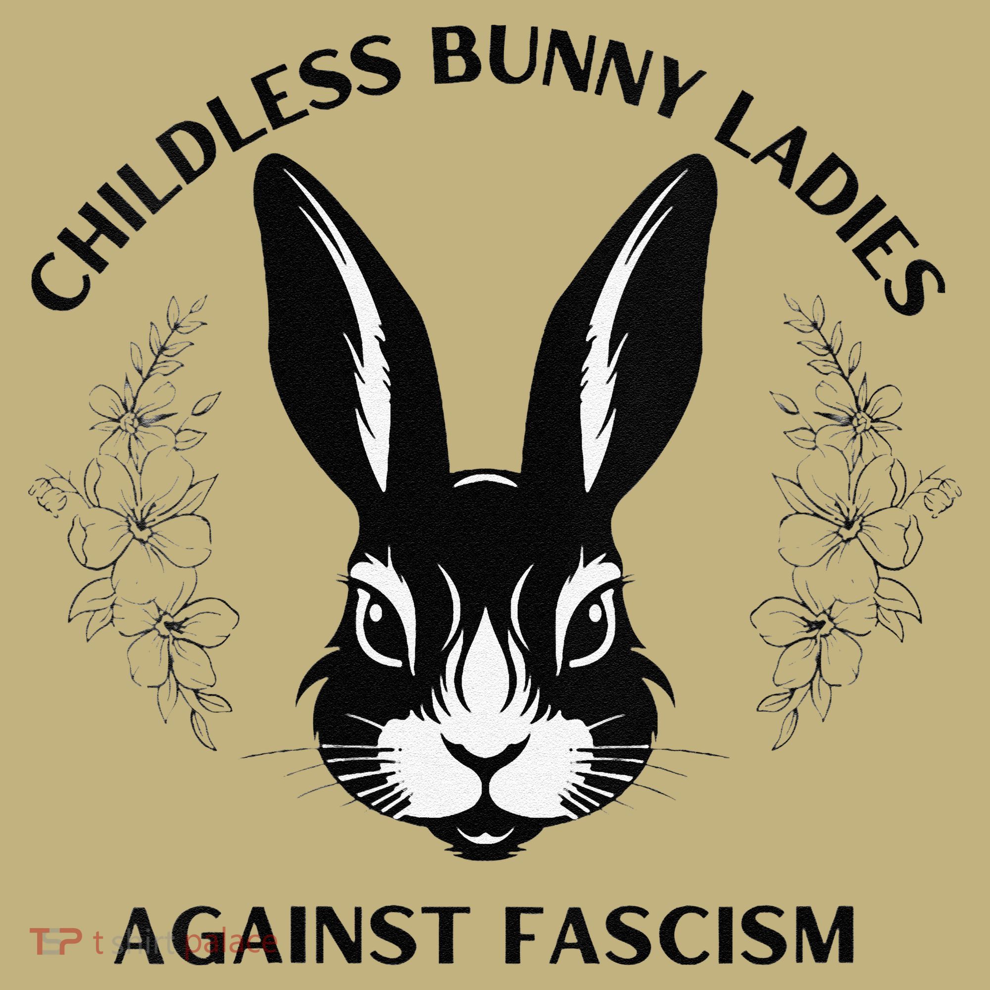 Childless Bunny Lady Rabbit Mom Democrat Vote Blue Long Sleeve Shirt