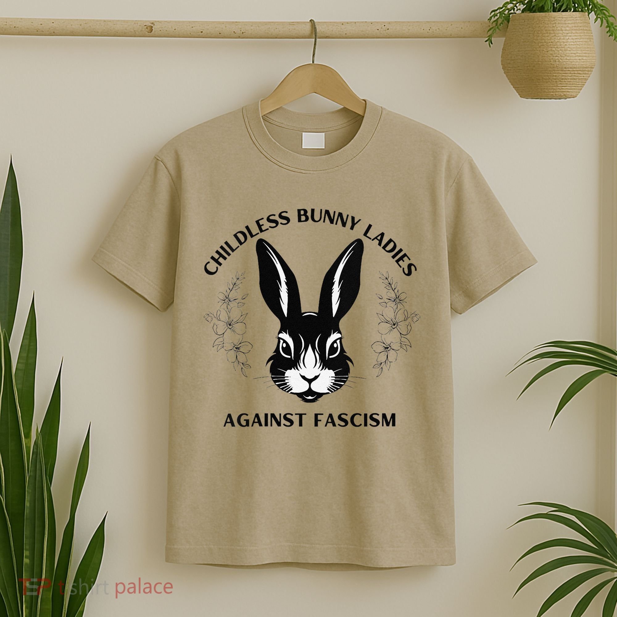 Childless Bunny Lady Rabbit Mom Democrat Vote Blue T-Shirt
