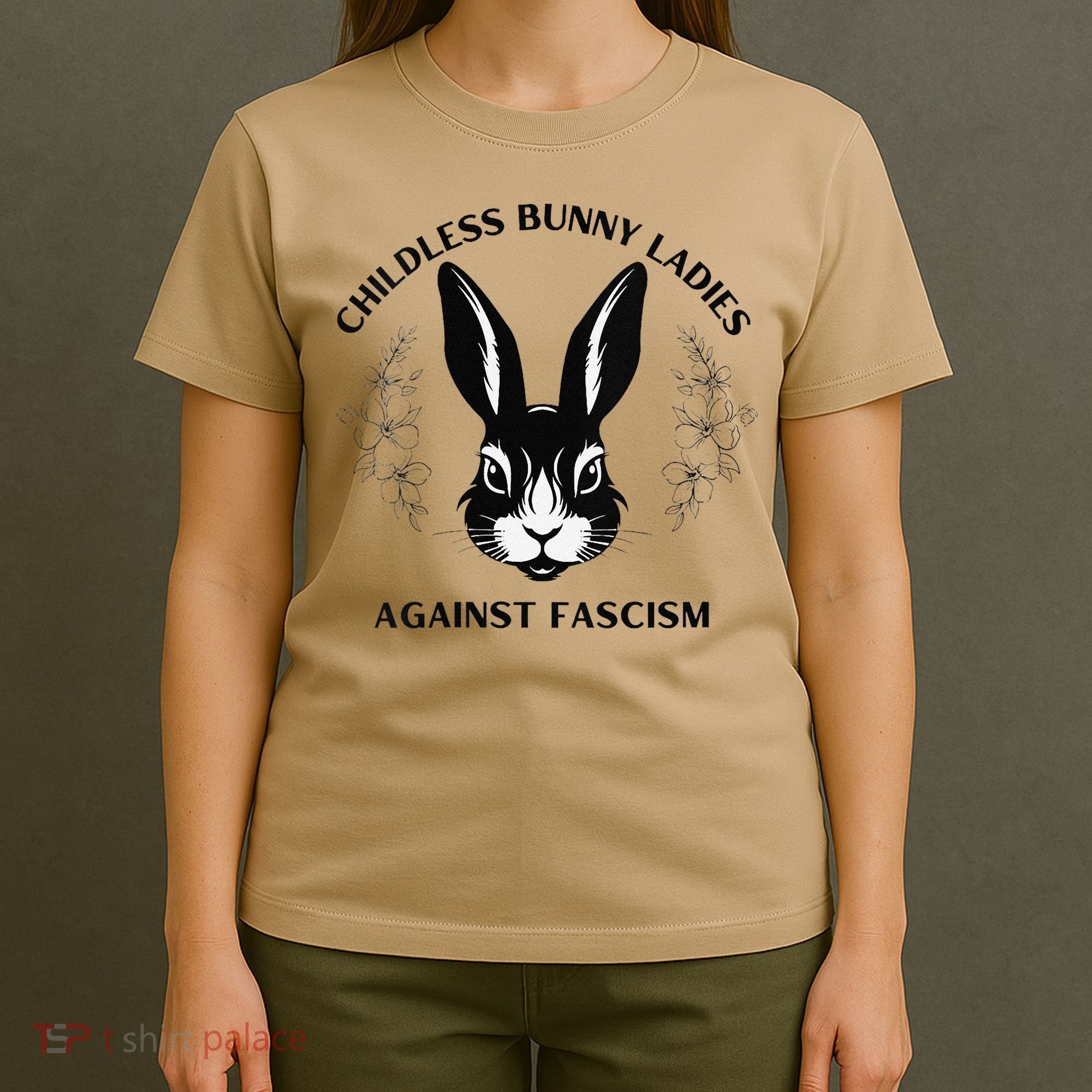 Childless Bunny Lady Rabbit Mom Democrat Vote Blue T-Shirt