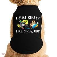 Cool Bird Lover Bird Watcher Nerd Parrot Birds Doggie Tank thumb 0