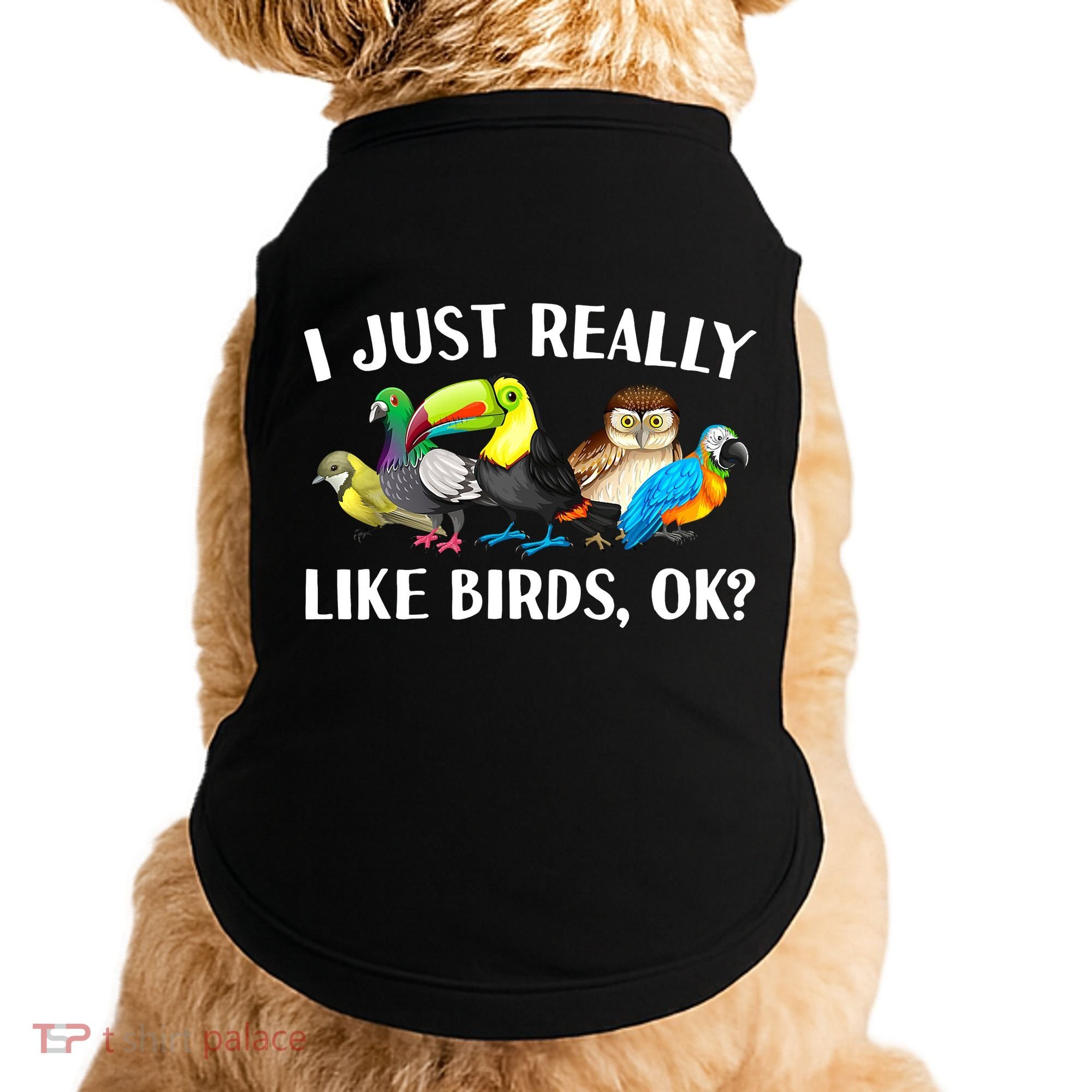 Cool Bird Lover Bird Watcher Nerd Parrot Birds Doggie Tank
