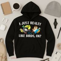 Cool Bird Lover Bird Watcher Nerd Parrot Birds Hoodie thumb 3