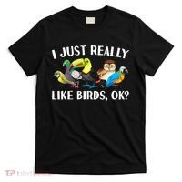 Cool Bird Lover Bird Watcher Nerd Parrot Birds T-Shirt thumb 0