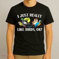 Cool Bird Lover Bird Watcher Nerd Parrot Birds T-Shirt thumb 3