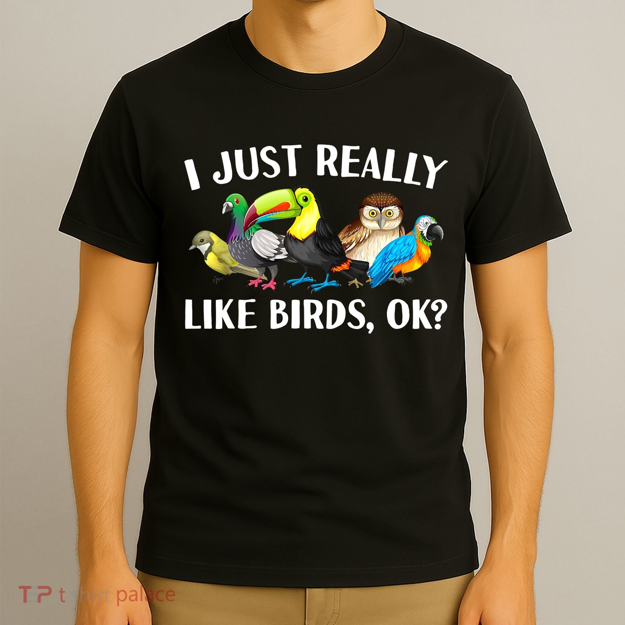 Cool Bird Lover Bird Watcher Nerd Parrot Birds T-Shirt