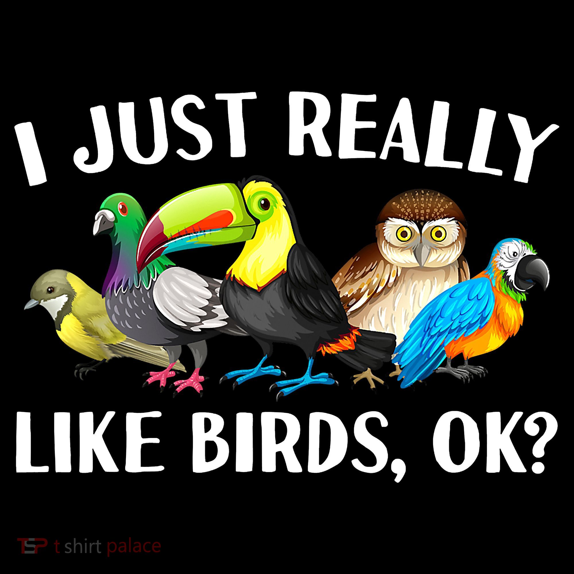 Cool Bird Lover Bird Watcher Nerd Parrot Birds T-Shirt