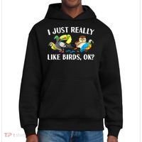 Cool Bird Lover Bird Watcher Nerd Parrot Birds District V.I.T. Heavyweight Hoodie thumb 0