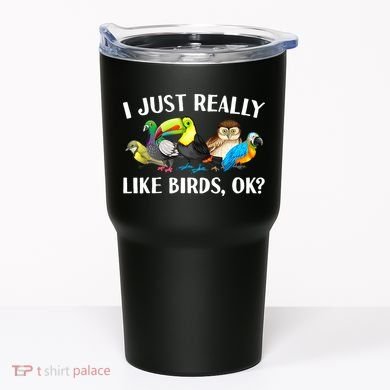 Cool Bird Lover Bird Watcher Nerd Parrot Birds Tumbler
