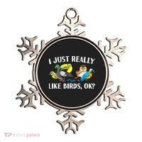 Cool Bird Lover Bird Watcher Nerd Parrot Birds Ornament thumb 0