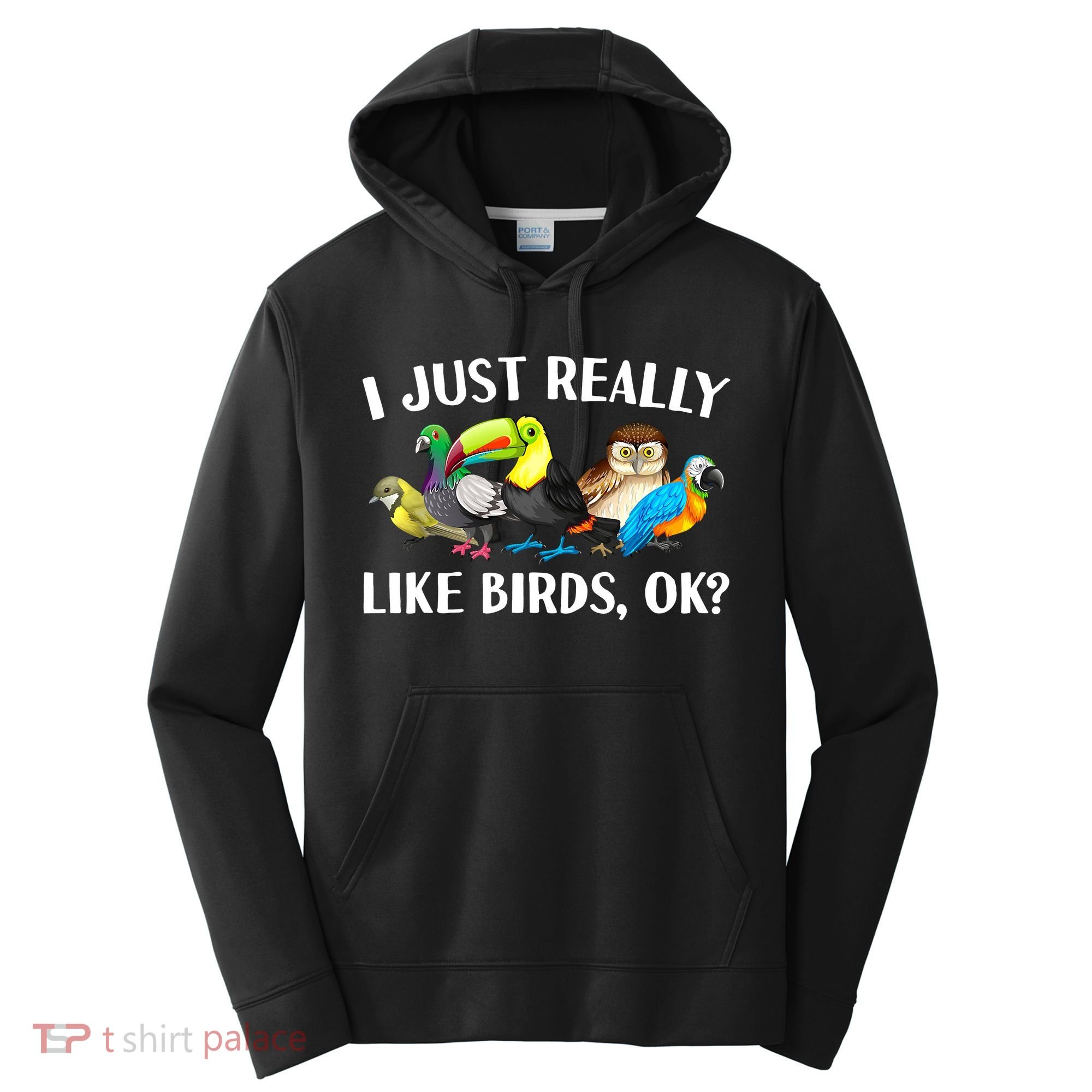 Cool Bird Lover Bird Watcher Nerd Parrot Birds Performance Fleece Hoodie