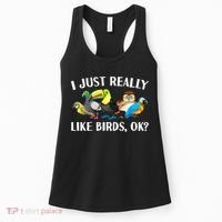 Cool Bird Lover Bird Watcher Nerd Parrot Birds Women's Tank Top thumb 0