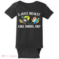 Cool Bird Lover Bird Watcher Nerd Parrot Birds Baby Bodysuit thumb 0