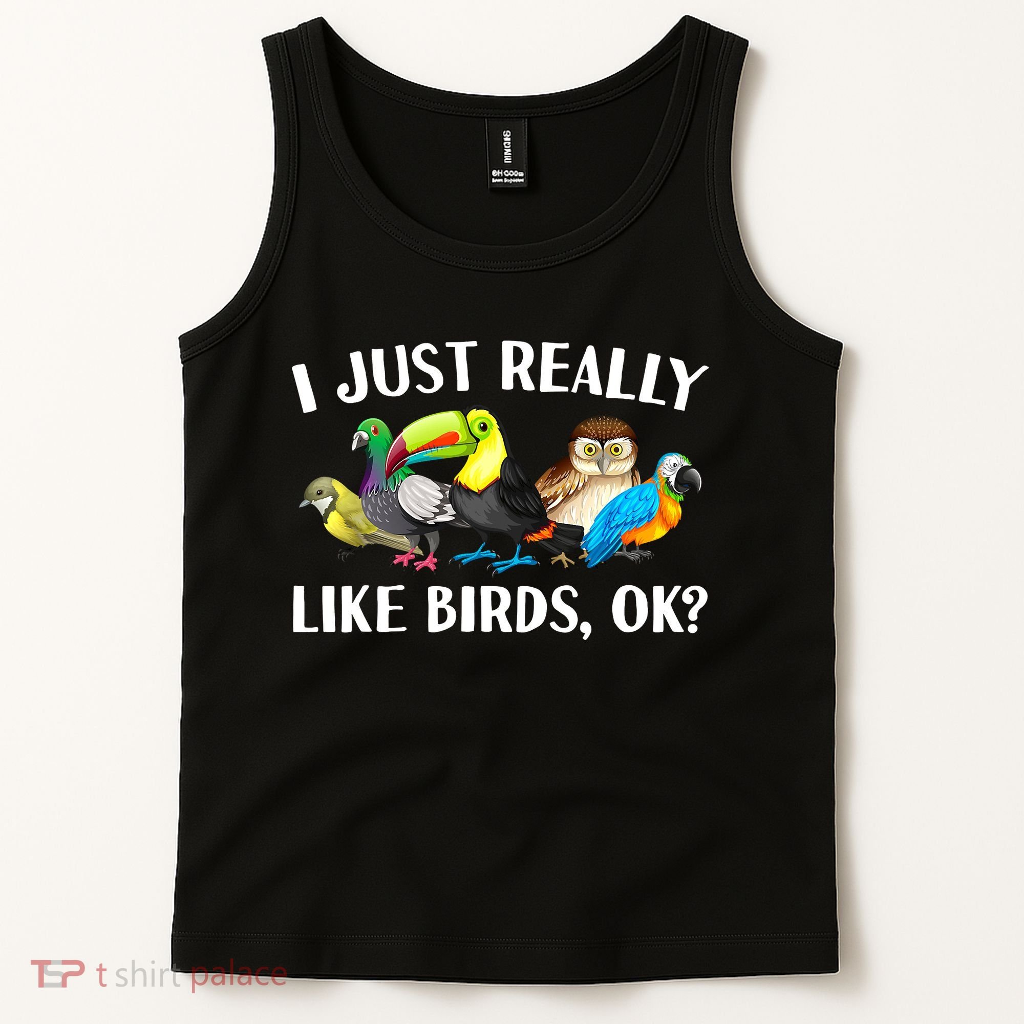 Cool Bird Lover Bird Watcher Nerd Parrot Birds Tank Top