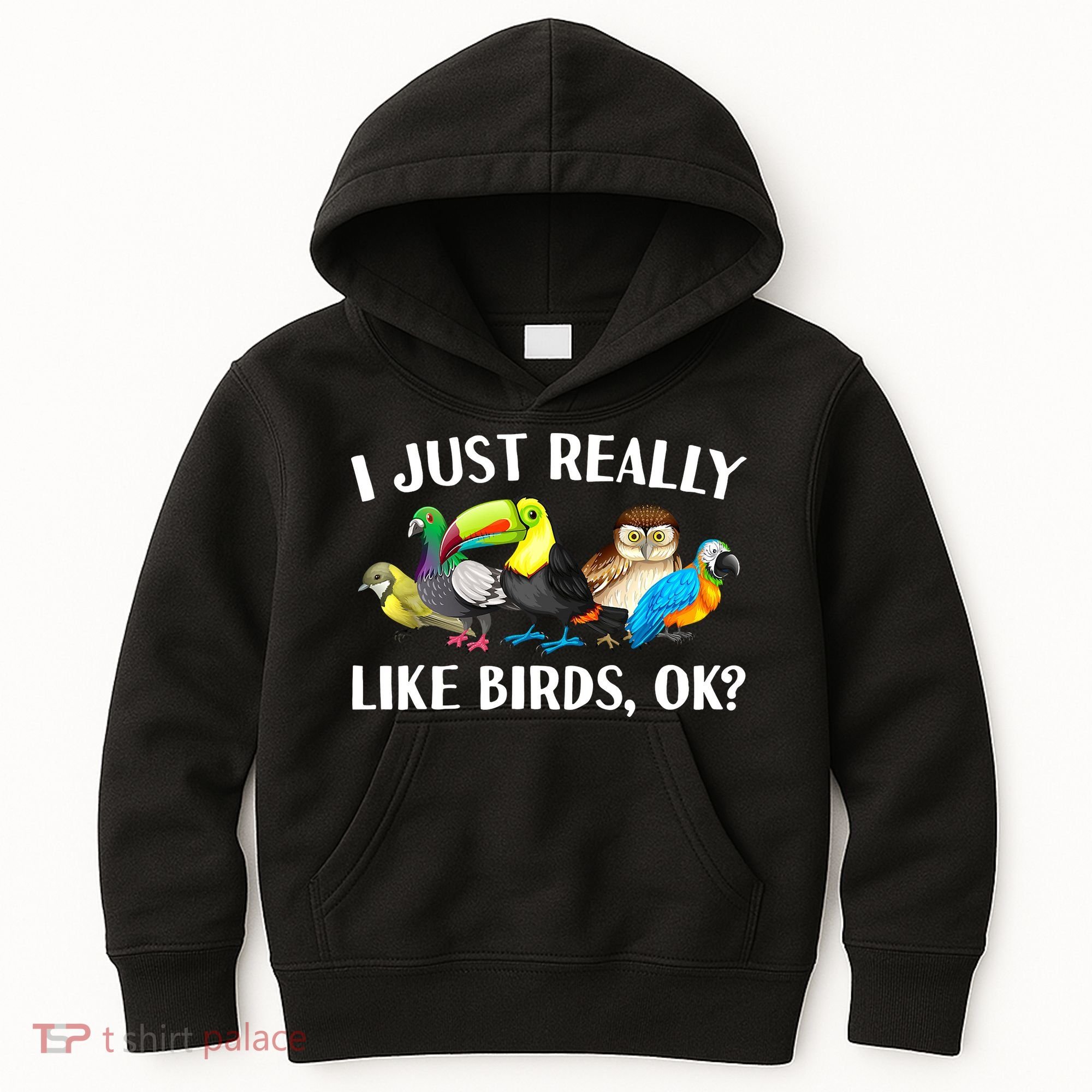 Cool Bird Lover Bird Watcher Nerd Parrot Birds Kids Hoodie