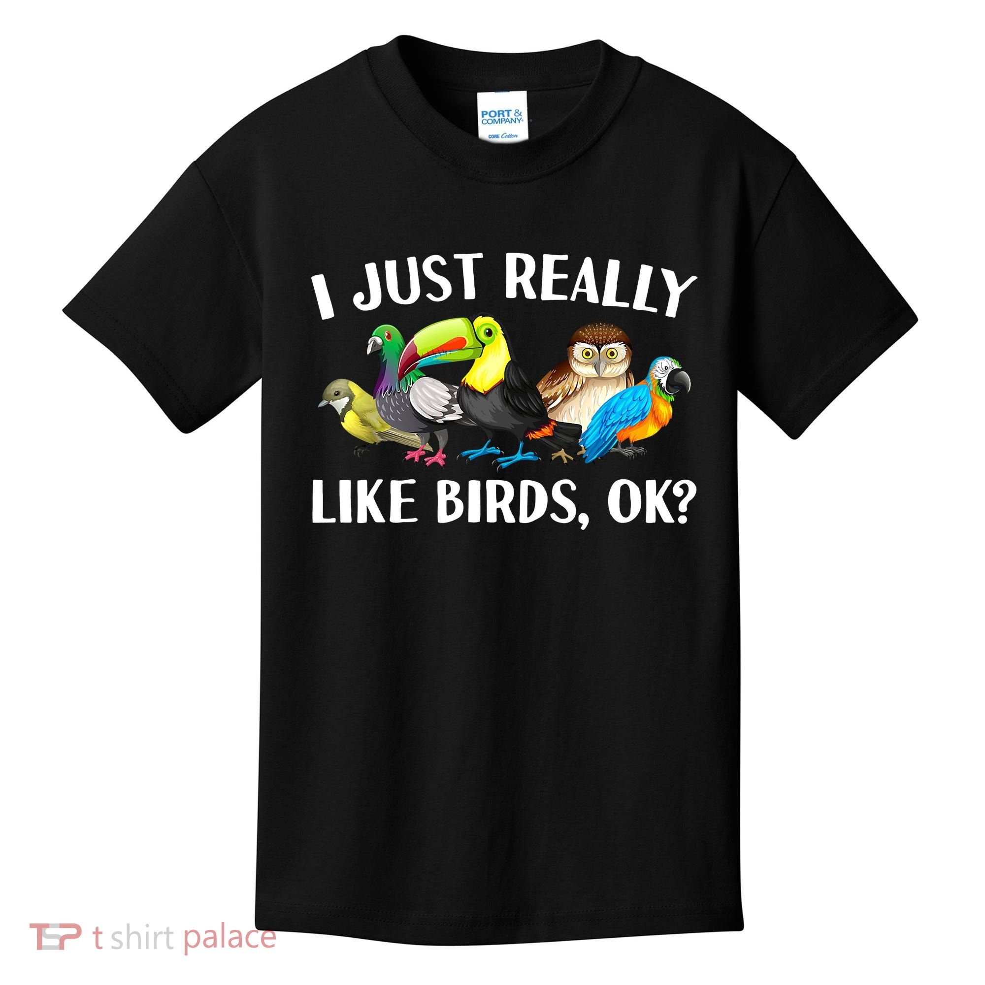 Cool Bird Lover Bird Watcher Nerd Parrot Birds Kids T-Shirt