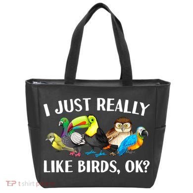 Cool Bird Lover Bird Watcher Nerd Parrot Birds Tote Bag