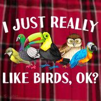 Cool Bird Lover Bird Watcher Nerd Parrot Birds Women's Flannel Plaid Pajama Pants thumb 2