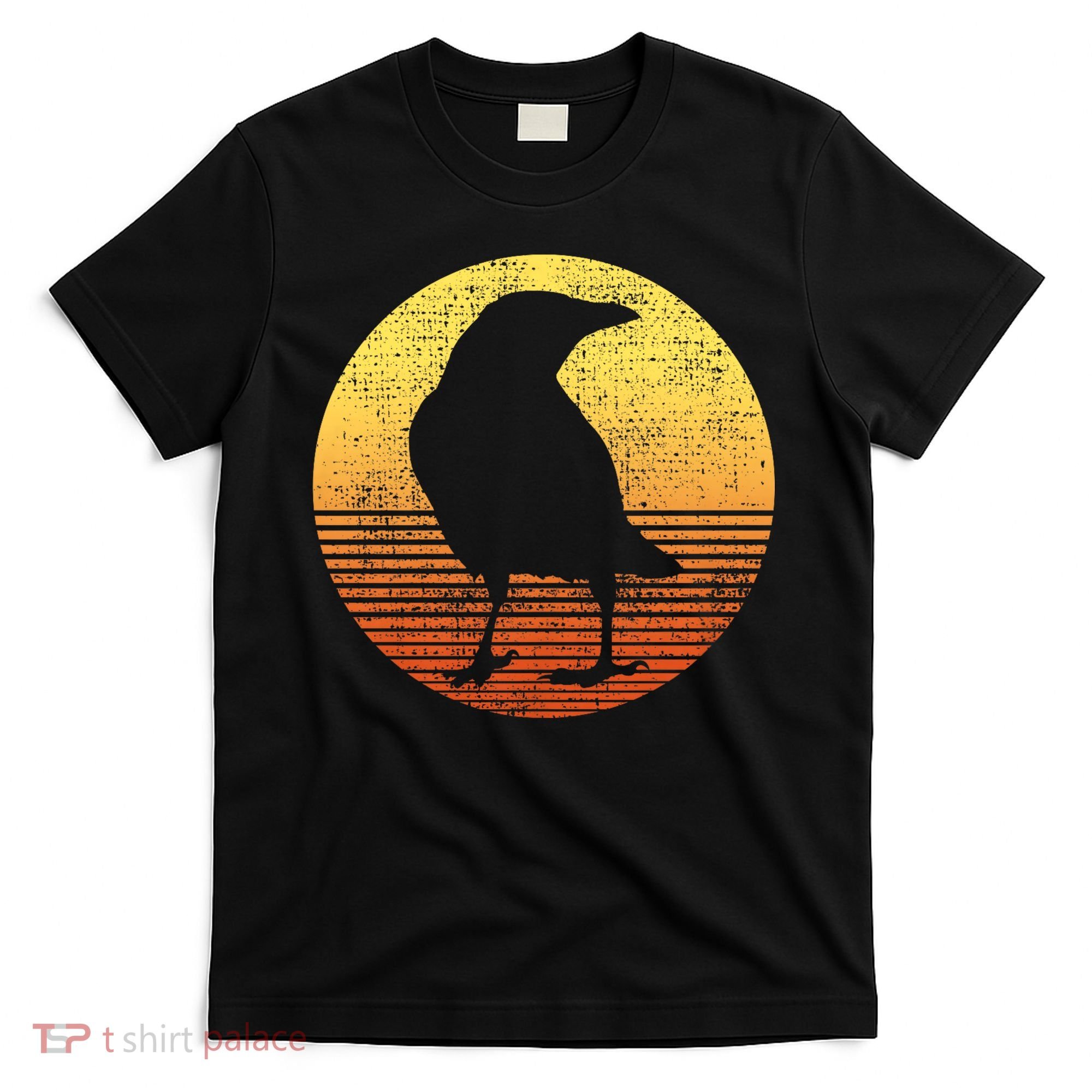 Crow Bird Lover Gift Raven Vintage T-Shirt
