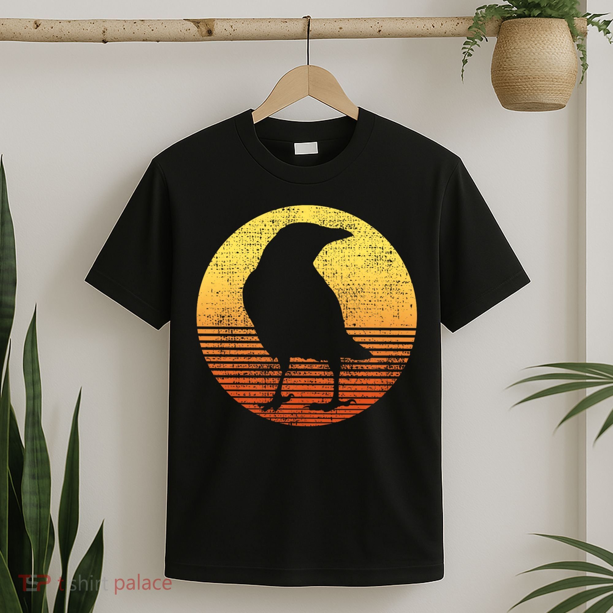 Crow Bird Lover Gift Raven Vintage T-Shirt