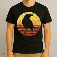 Crow Bird Lover Gift Raven Vintage T-Shirt thumb 3