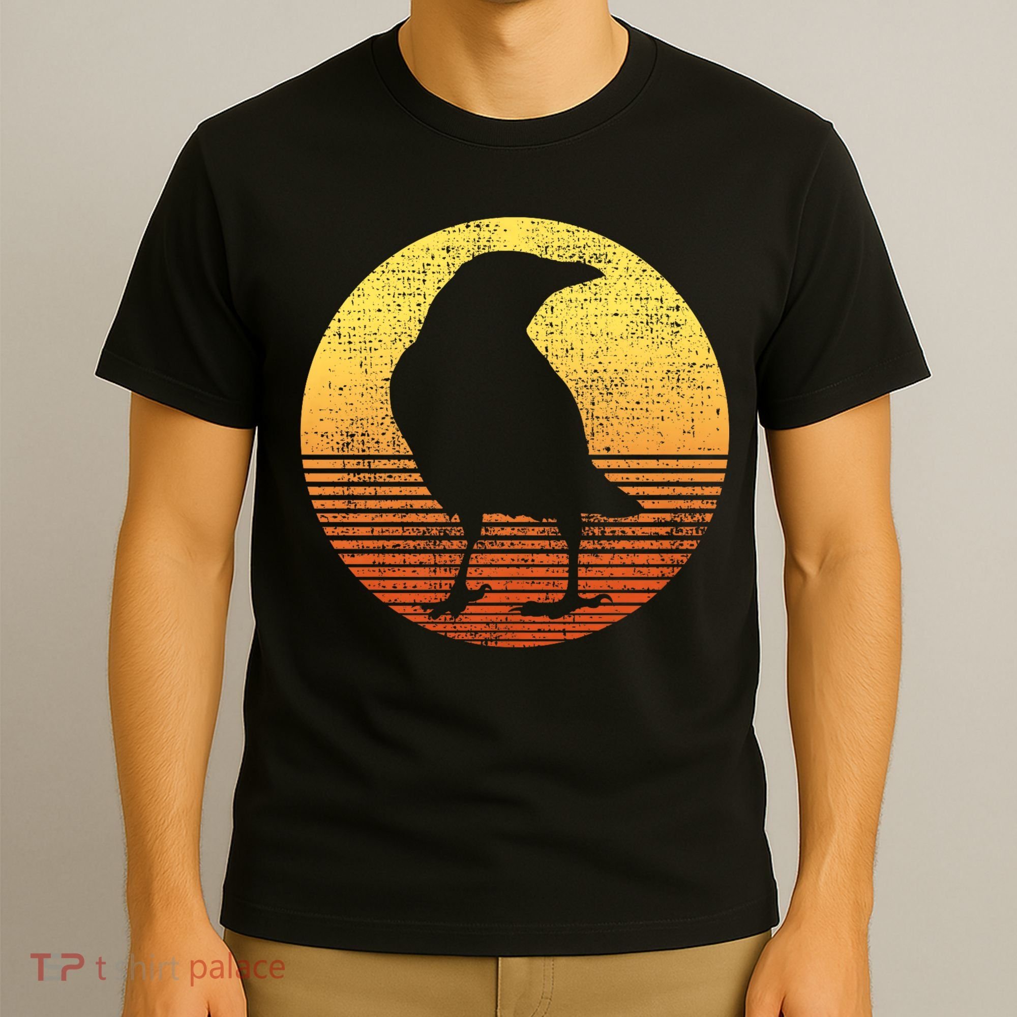 Crow Bird Lover Gift Raven Vintage T-Shirt