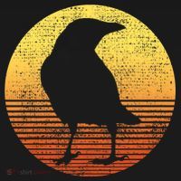 Crow Bird Lover Gift Raven Vintage T-Shirt thumb 7