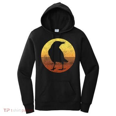 Crow Bird Lover Gift Raven Vintage Women's Hoodie