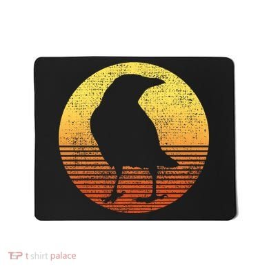 Crow Bird Lover Gift Raven Vintage Mousepad