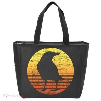 Crow Bird Lover Gift Raven Vintage Tote Bag