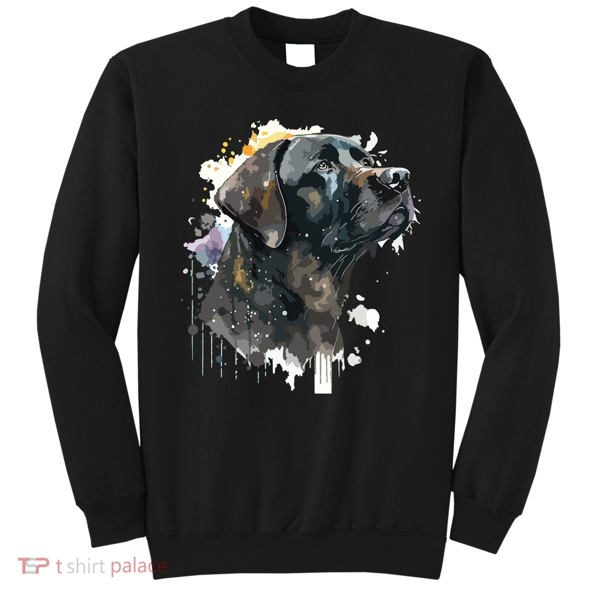 Cute Black Lab Black Labrador Retriever Puppy Dog Mom Animal Sweatshirt
