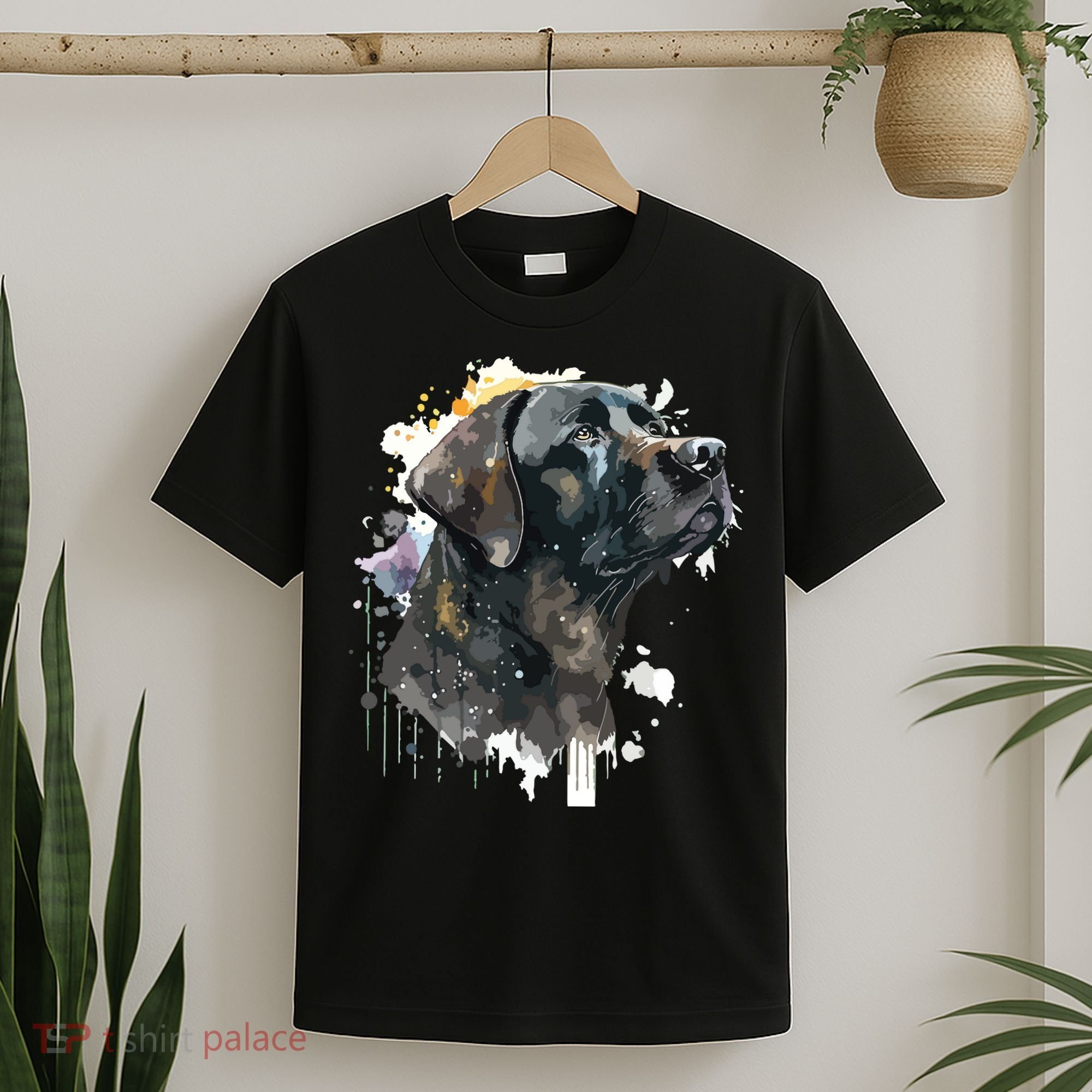 Cute Black Lab Black Labrador Retriever Puppy Dog Mom Animal T-Shirt
