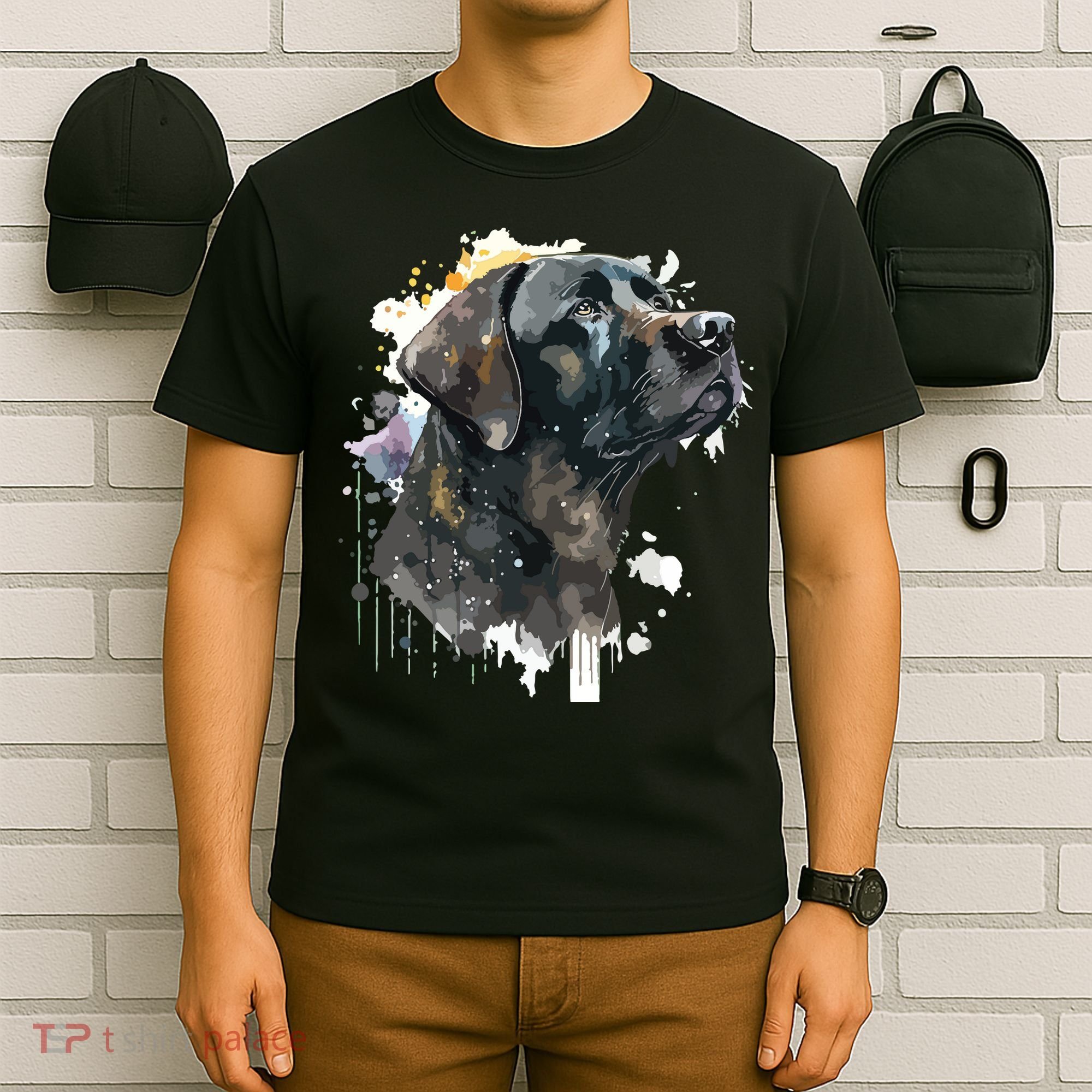 Cute Black Lab Black Labrador Retriever Puppy Dog Mom Animal T-Shirt