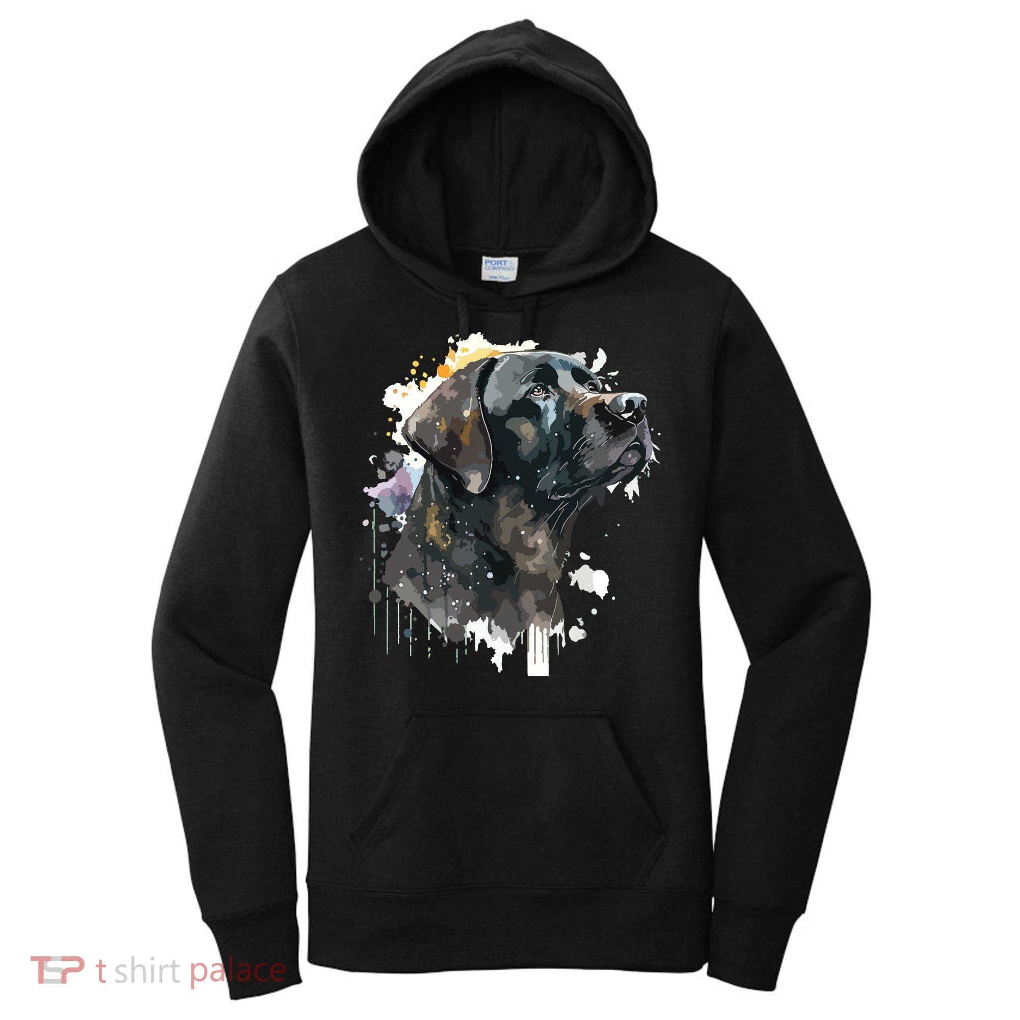 Cute Black Lab Black Labrador Retriever Puppy Dog Mom Animal Women's Hoodie