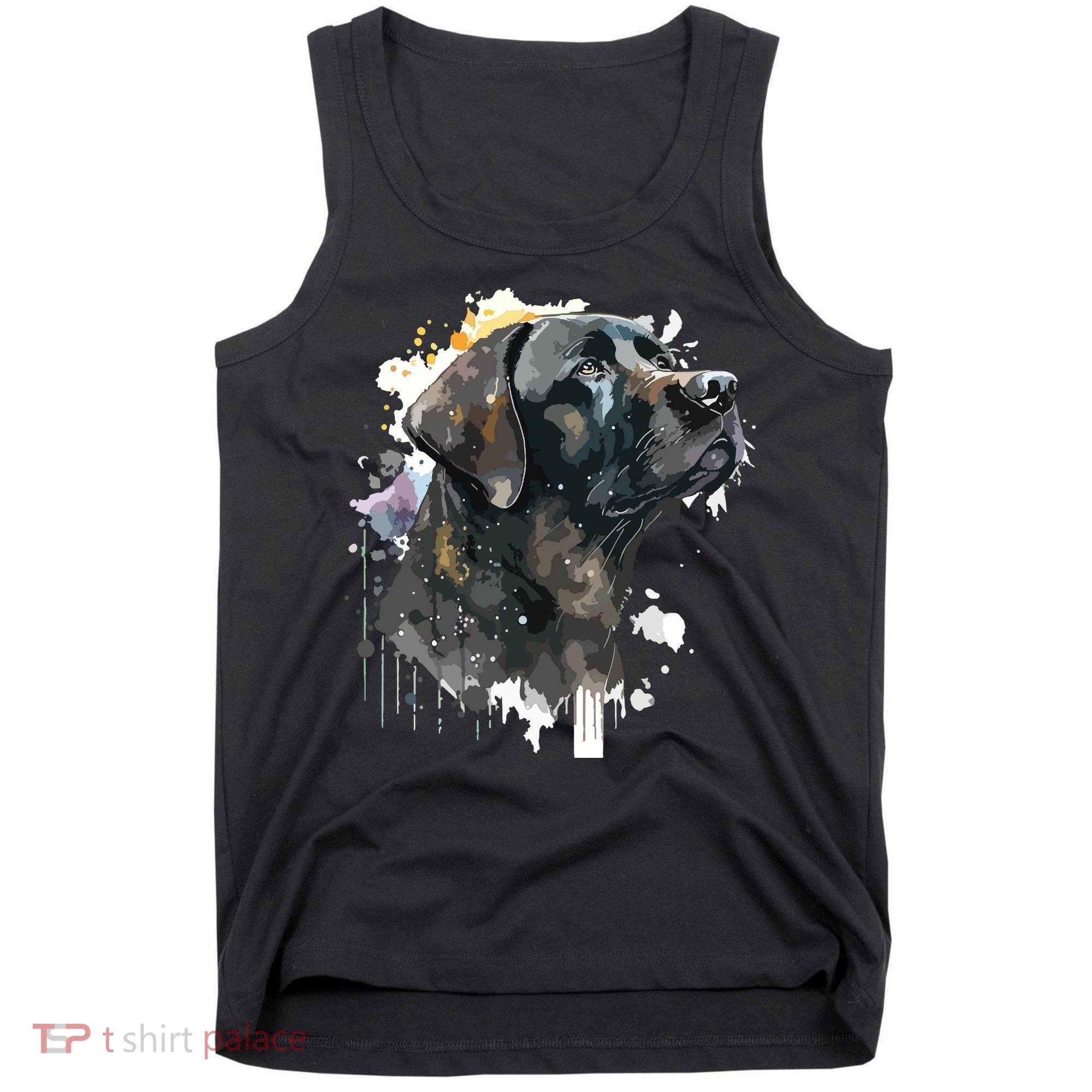 Cute Black Lab Black Labrador Retriever Puppy Dog Mom Animal Tank Top