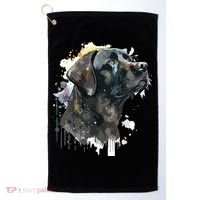Cute Black Lab Black Labrador Retriever Puppy Dog Mom Animal Golf Towel thumb 0