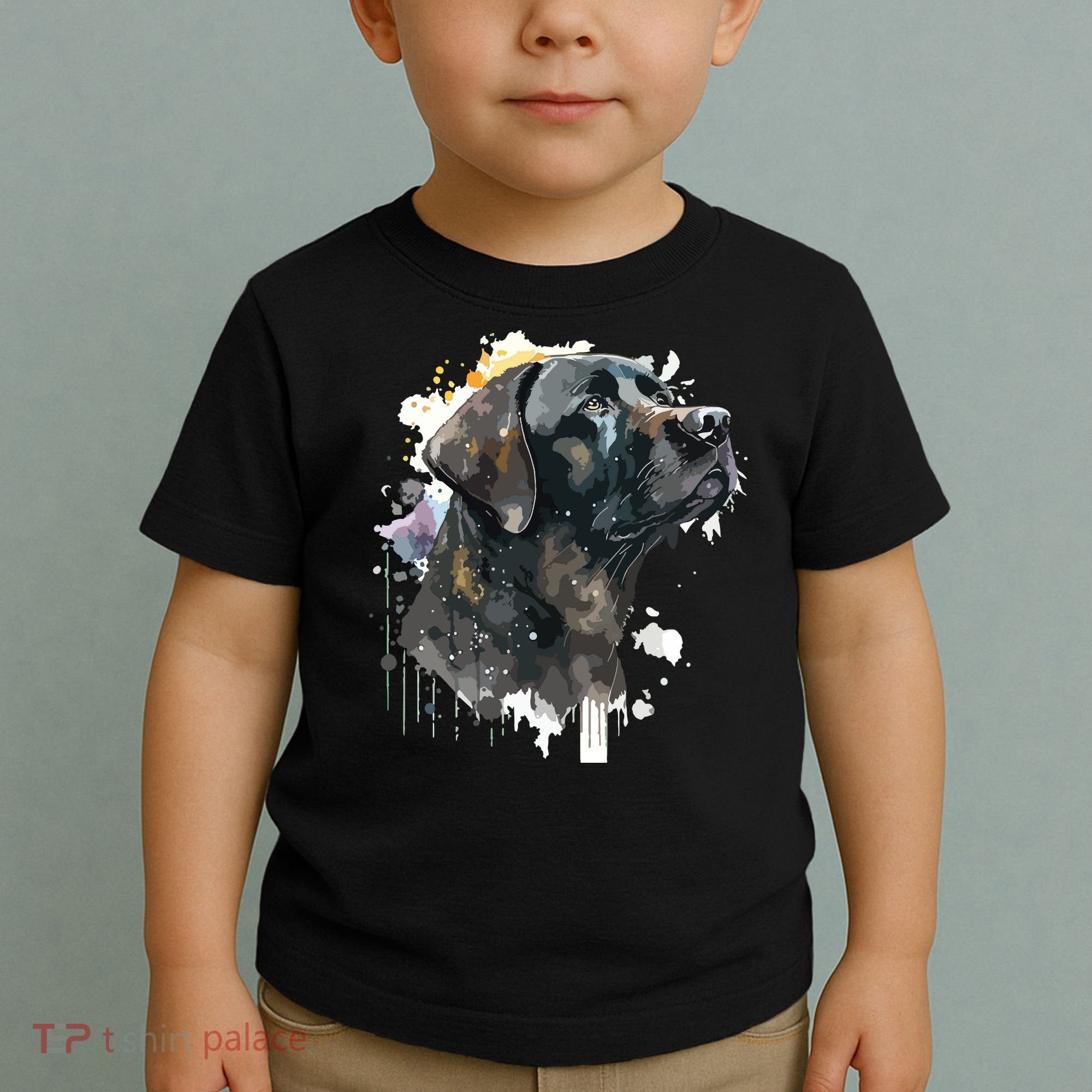 Cute Black Lab Black Labrador Retriever Puppy Dog Mom Animal Toddler T-Shirt