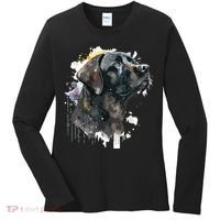 Cute Black Lab Black Labrador Retriever Puppy Dog Mom Animal Women's Long Sleeve Shirt thumb 0