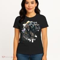 Cute Black Lab Black Labrador Retriever Puppy Dog Mom Animal Women's T-Shirt thumb 4